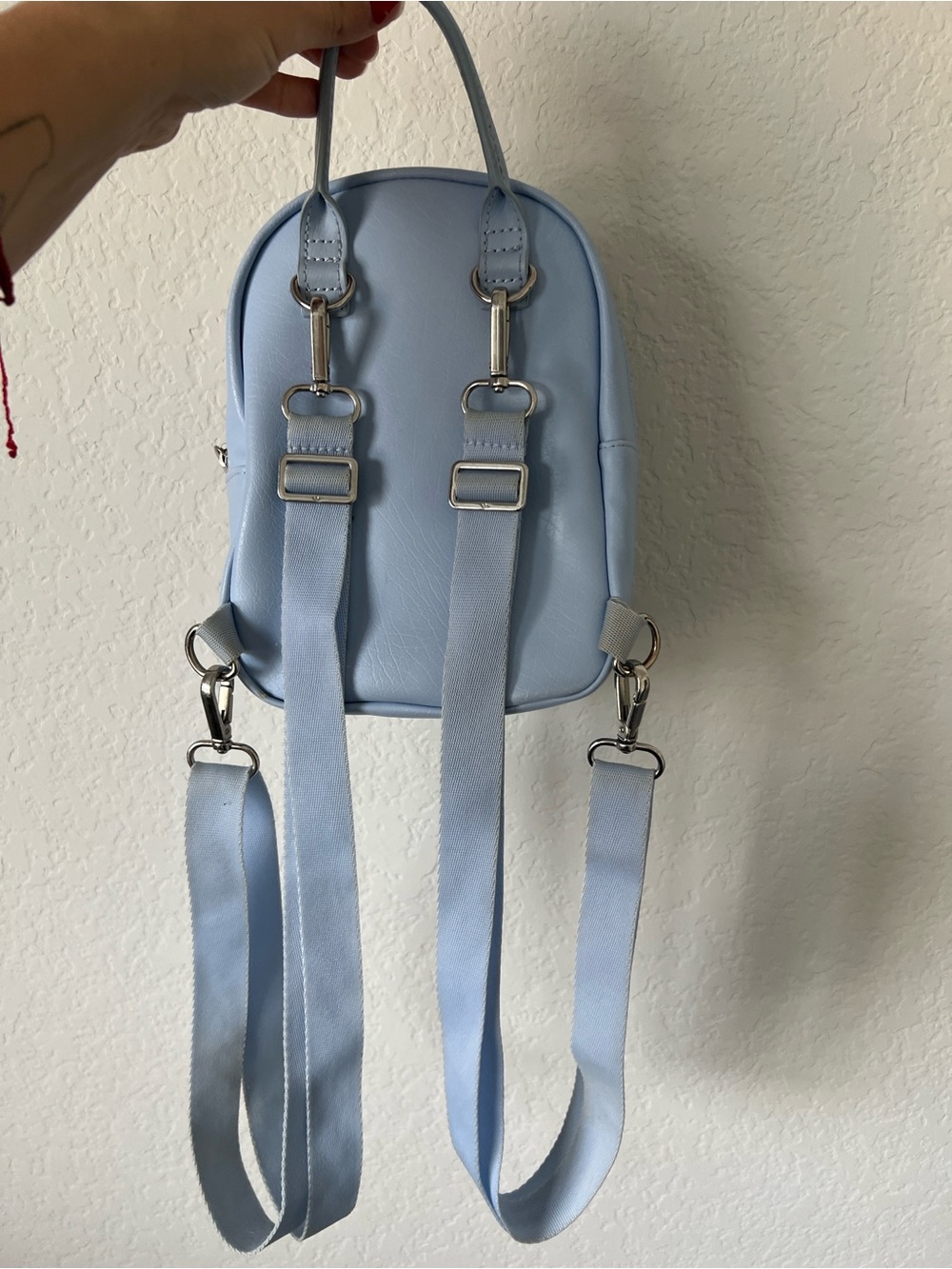 adidas Originals Pastel Blue Mini Backpack - Picture 3 of 6